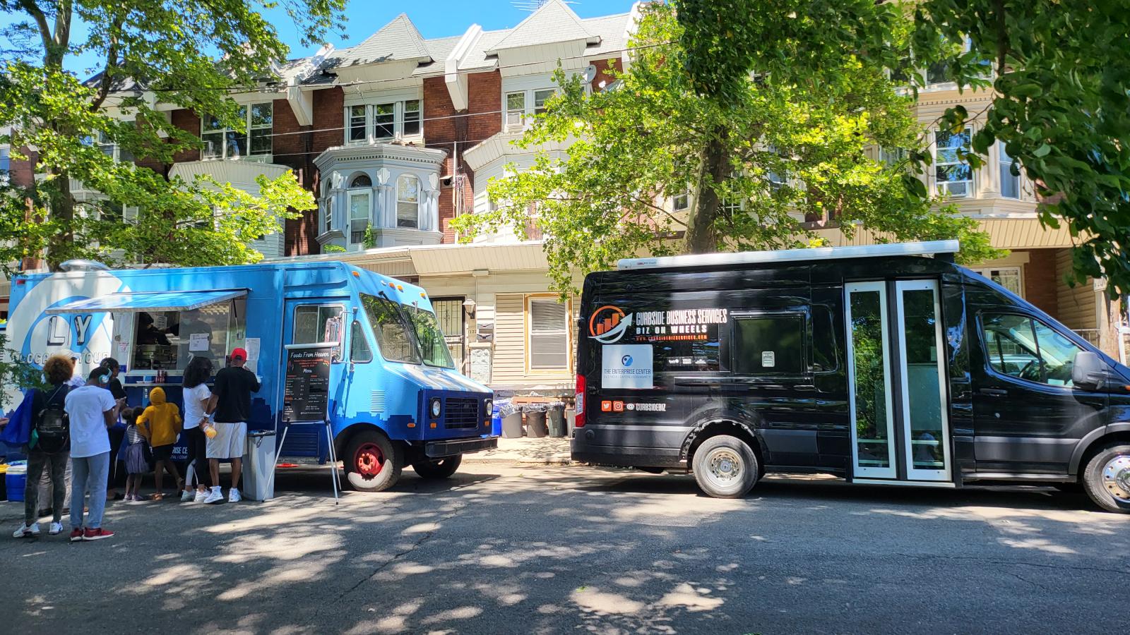 The Enterprise Center food truck and curbside vehicle