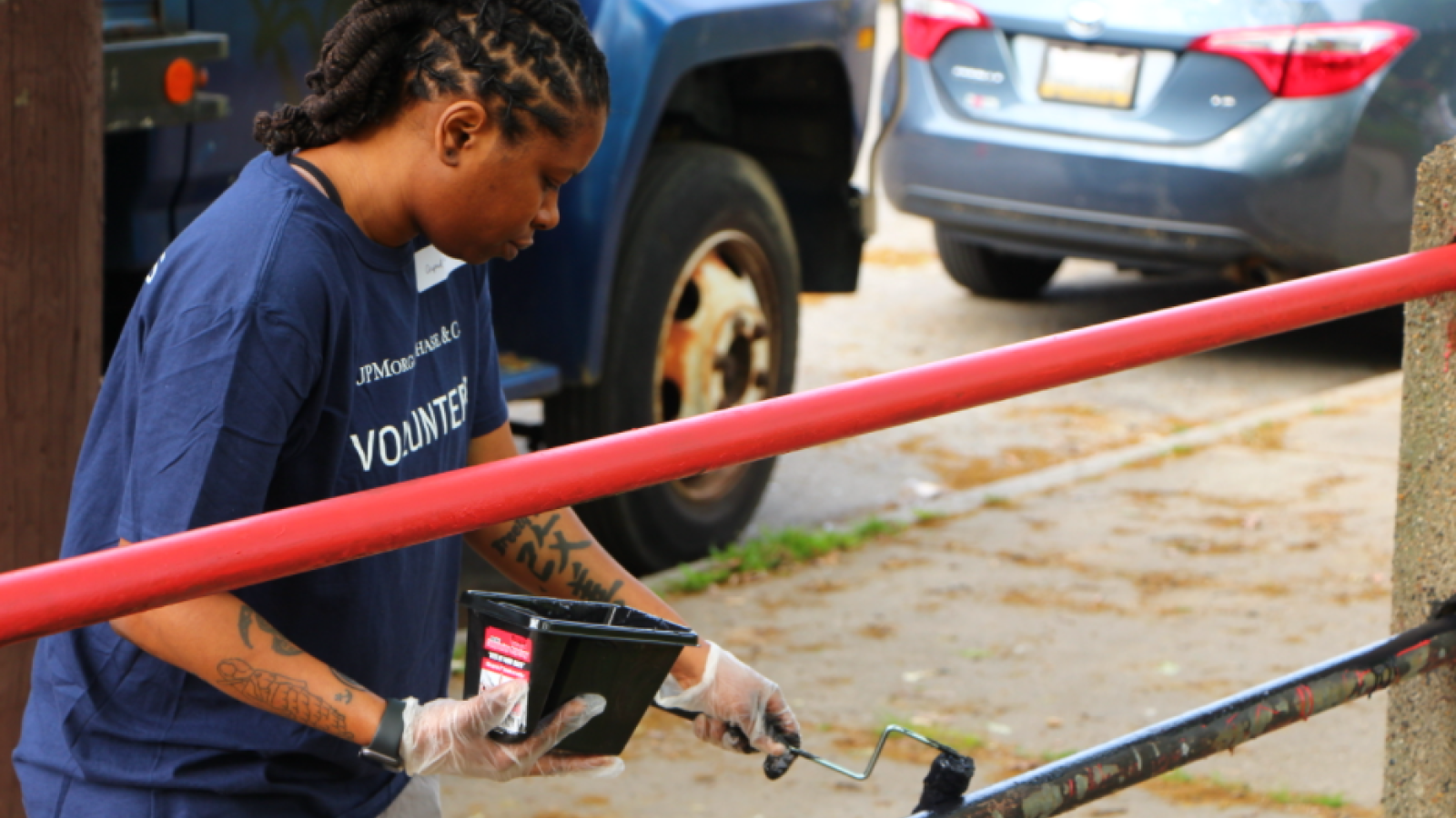 Malcolm X Park Volunteer Painting