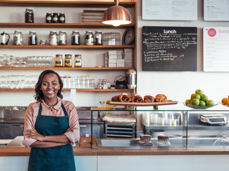 Minority Woman Owner Coffee Shop